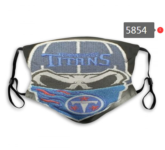 2020 NFL Tennessee Titans #2 Dust mask with filter->nfl dust mask->Sports Accessory